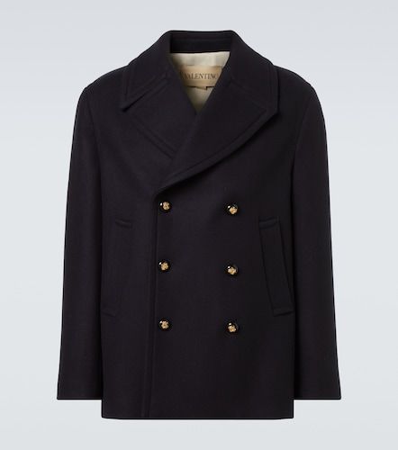 Double-breasted virgin wool jacket - Valentino - Modalova