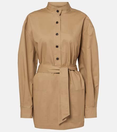 Belted cotton serge tunic - Saint Laurent - Modalova