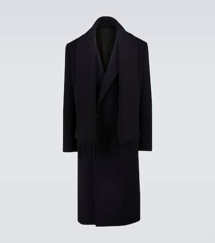 Cappotto con foulard in misto lana - Balenciaga - Modalova