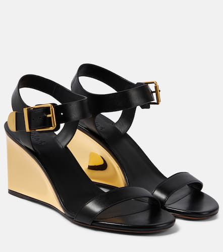 Chloé Wedge-Sandalen Rebecca aus Leder - Chloe - Modalova