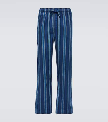 Kelburn striped cotton pajama pants - Derek Rose - Modalova