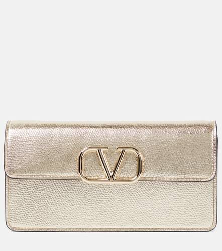 VLogo Signature Small leather wallet on chain - Valentino Garavani - Modalova