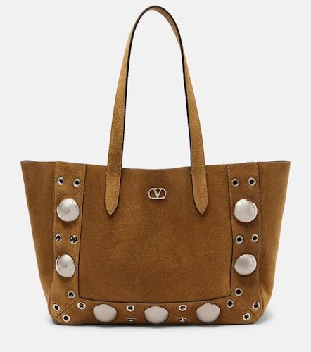 Borsa Nellcôte Medium in suede - Valentino Garavani - Modalova