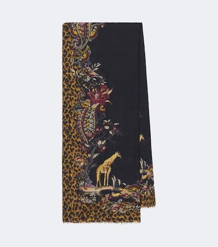 Sciarpa in modal e cashmere con stampa - Etro - Modalova