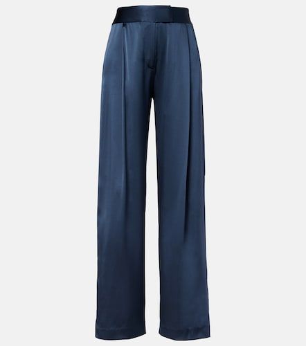 High-rise silk wide-leg pants - The Sei - Modalova