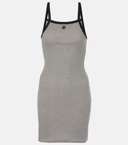 Courrèges Houndstooth cotton minidress - Courreges - Modalova