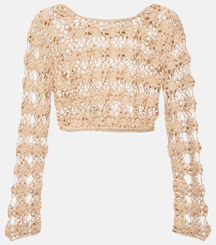 Top cropped Bella in crochet di cotone - Anna Kosturova - Modalova