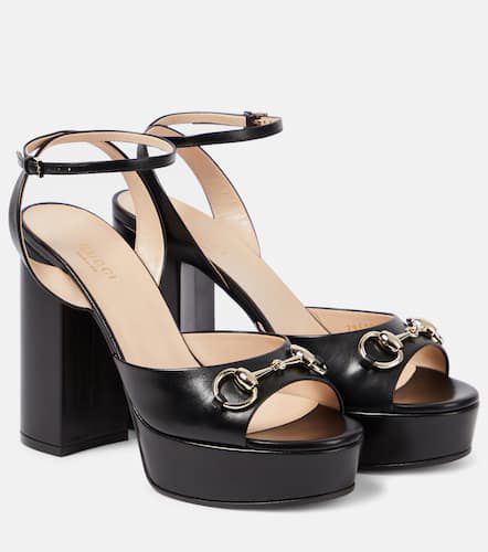 Lady Horsebit leather platform sandals - Gucci - Modalova