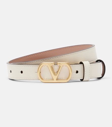 Cinturón reversible de piel con VLogo - Valentino Garavani - Modalova