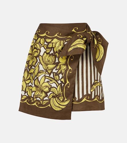 Mona printed hemp wrap skirt - Alemais - Modalova