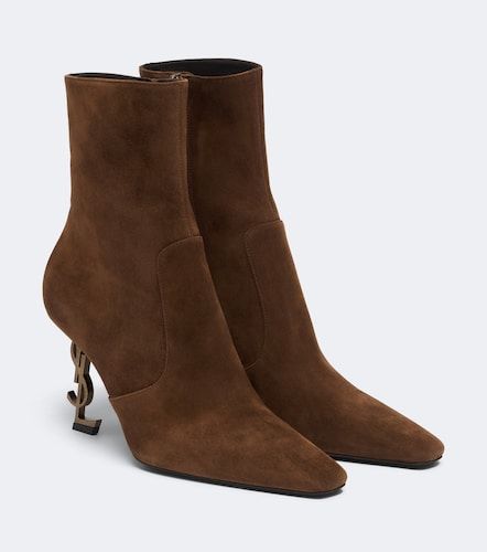 Opyum suede ankle boots - Saint Laurent - Modalova