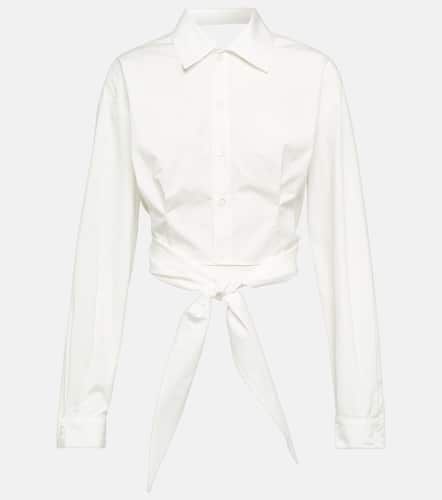 Camicia in cotone con fascia - Ami Paris - Modalova
