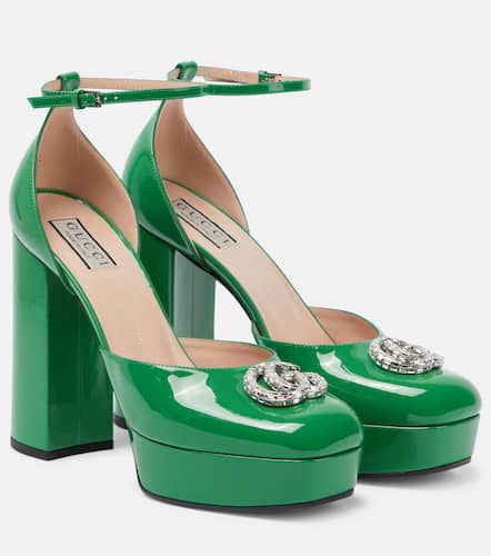 Double G patent leather platform pumps - Gucci - Modalova