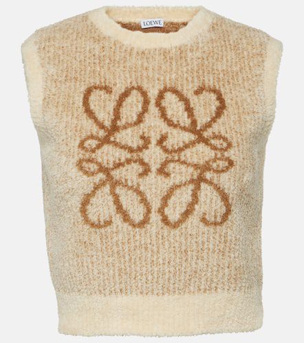 Anagram cropped cotton-blend vest - Loewe - Modalova