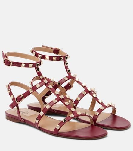 Sandali Rockstud in pelle - Valentino Garavani - Modalova