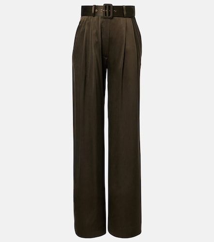 Belted silk wide-leg pants - Zimmermann - Modalova