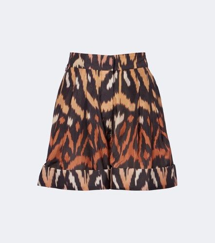 Shorts Aster de seda estampados - Zimmermann - Modalova