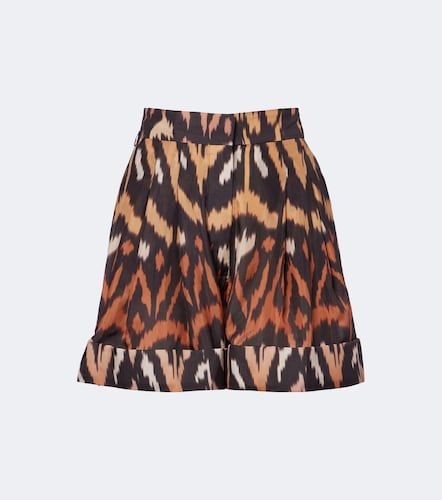 Shorts Aster in seta con stampa - Zimmermann - Modalova