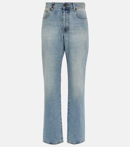 Jeans rectos de tiro alto - Saint Laurent - Modalova