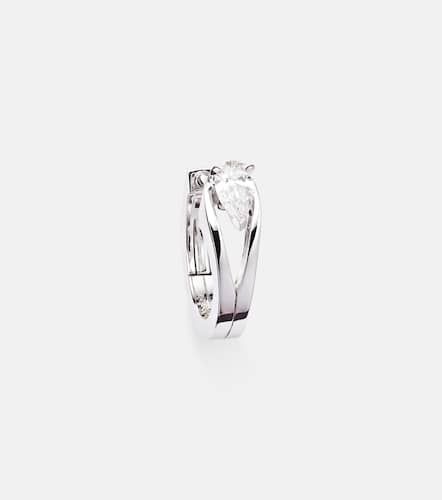 Serti Inverse XS 18kt white gold single earring with diamond - Repossi - Modalova