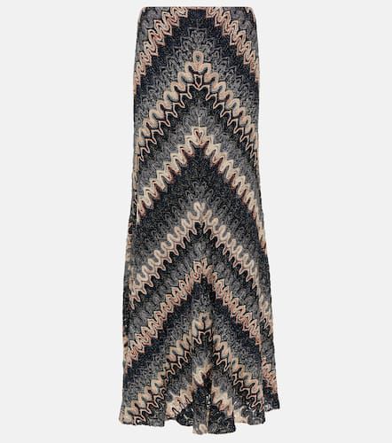 Zig Zag metallic knit maxi skirt - Missoni - Modalova