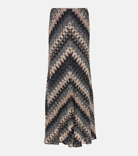 Zig Zag metallic knit maxi skirt - Missoni - Modalova