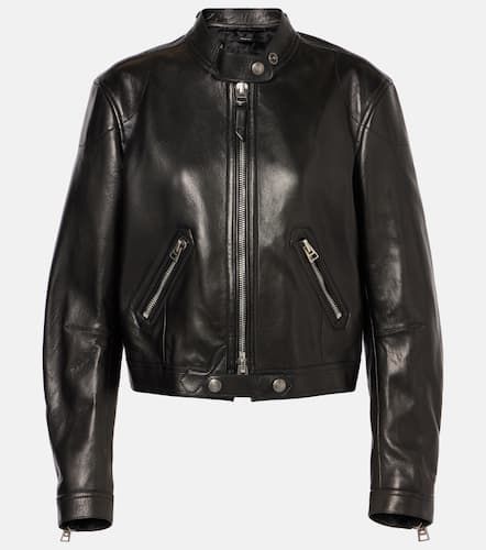 Tom Ford Veste raccourcie en cuir - Tom Ford - Modalova