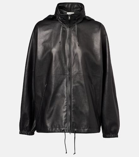 Jilly oversized leather bomber jacket - The Row - Modalova