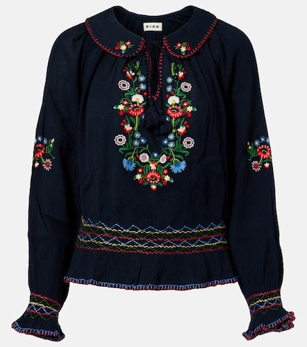 Rixo Top Sofira de algodón bordado - Rixo - Modalova