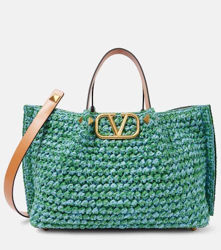 Borsa VLogo Medium in crochet - Valentino Garavani - Modalova