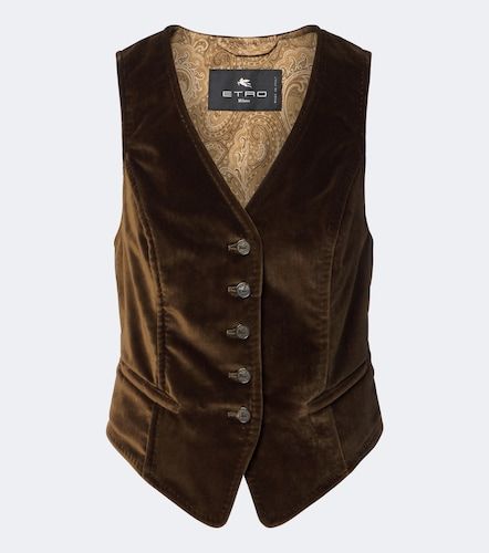 Chaleco de terciopelo de algodón - Etro - Modalova