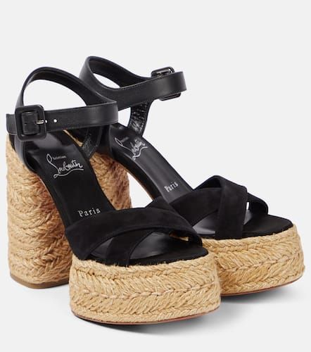 Espadrille-Sandalen Super Calakala 130 aus Veloursleder - Christian Louboutin - Modalova