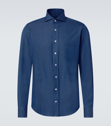 Camisa chambray de algodón - Thom Sweeney - Modalova