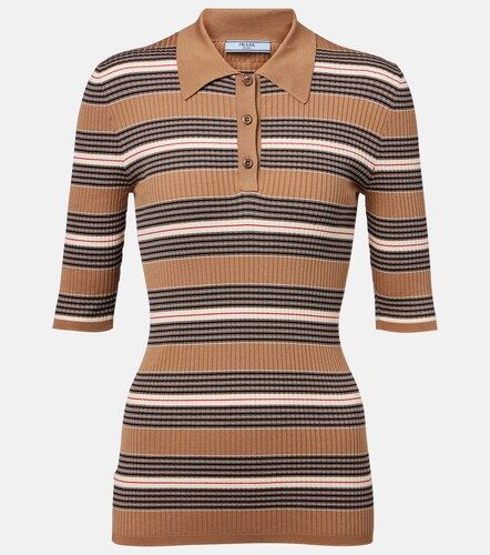 Prada Cotton-blend polo sweater - Prada - Modalova