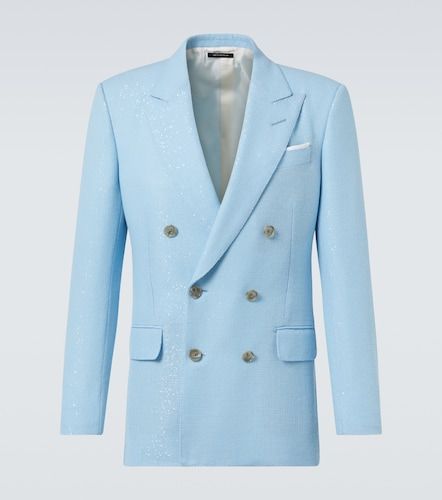 Sequined wool-blend suit jacket - Tom Ford - Modalova