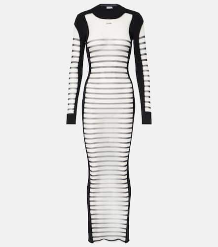 Mariniere striped semi-sheer mesh maxi dress - Jean Paul Gaultier - Modalova