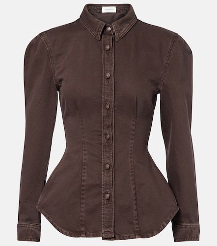 Magda Butrym Peplum denim jacket - Magda Butrym - Modalova