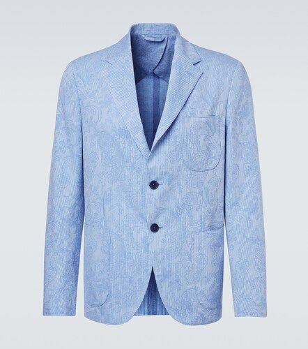 Etro Woven cotton jersey blazer - Etro - Modalova