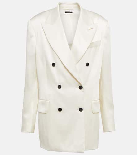 Double-breasted satin blazer - Tom Ford - Modalova