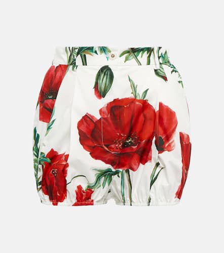 Floral cotton bloomer shorts - Dolce&Gabbana - Modalova