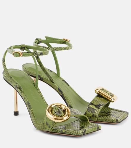 Les Sandales Regalo croc-effect leather sandals - Jacquemus - Modalova