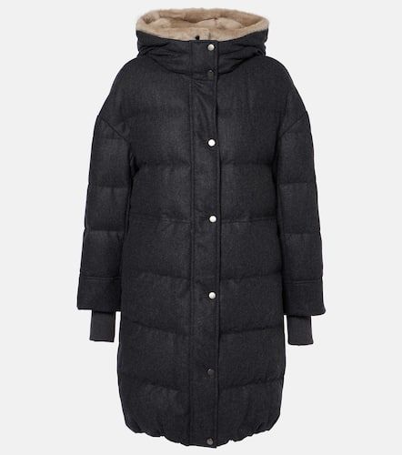 Wattierte Jacke aus Schurwolle - Brunello Cucinelli - Modalova