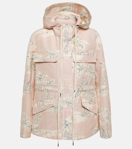 Printed cotton-blend field jacket - Moncler - Modalova