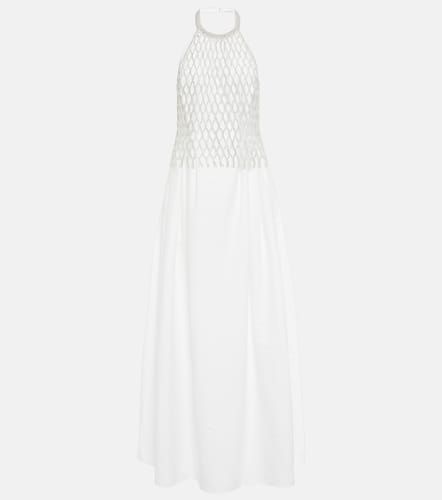 Embellished cotton-blend gown - Brunello Cucinelli - Modalova