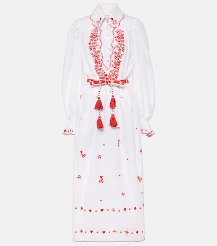 AlÃ©mais Hearts embroidered cotton midi dress - Alemais - Modalova