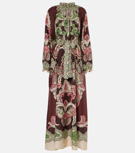 Cerere printed silk voile maxi dress - La DoubleJ - Modalova