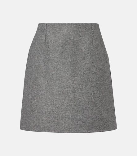 Melange virgin wool miniskirt - Carolina Herrera - Modalova