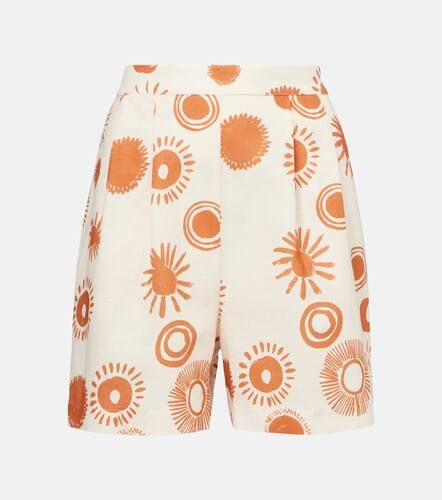 Bedruckte Shorts Dallas aus Leinen und Baumwolle - Asceno - Modalova