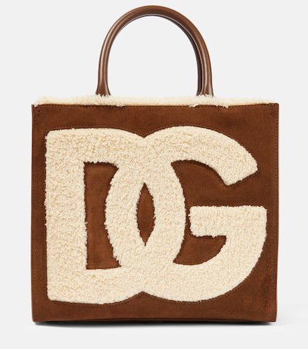 Tote DG Daily Mini aus Veloursleder - Dolce&Gabbana - Modalova