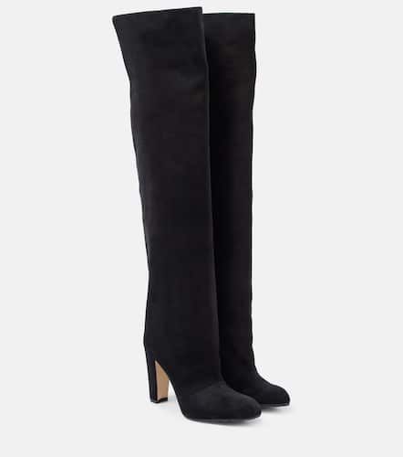 Overknee-Stiefel Gardahi 105 aus Veloursleder - Manolo Blahnik - Modalova